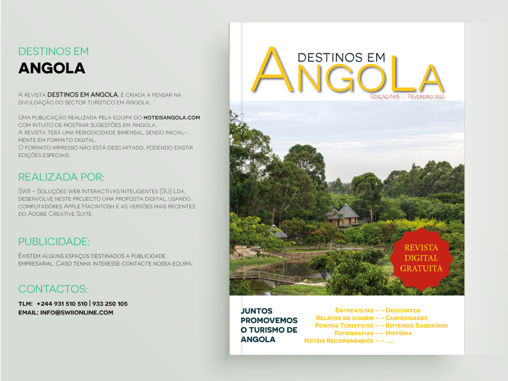 A revista DESTINOS EM ANGOLA